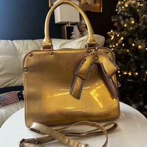 Vintage Gold Satchel Bag very clean